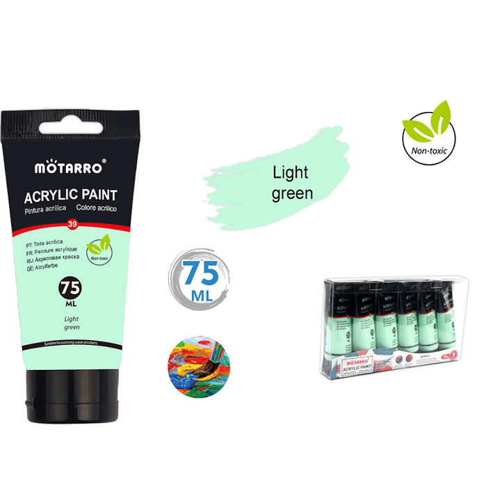 Pintura verde pastel 75ml 1