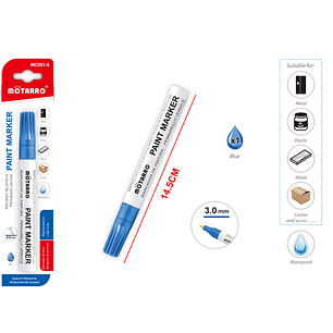 Marcador de pintura azul 14.5cm