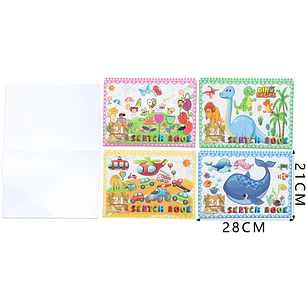 Libreta de dibujos kids 21x28cm