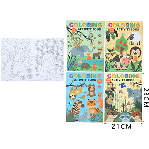 Libro de traza y colorear 21x28cm