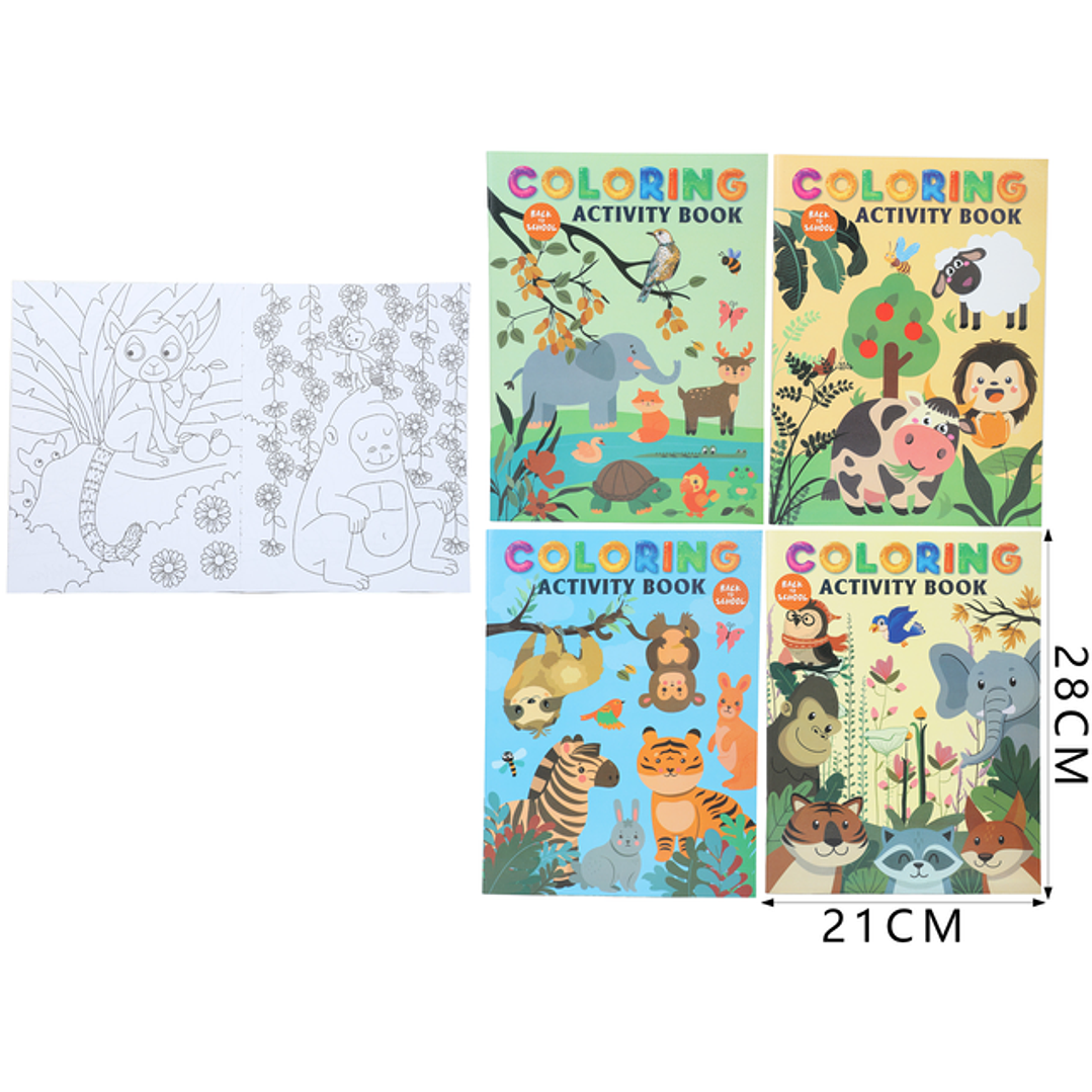 Libro de traza y colorear 21x28cm 1