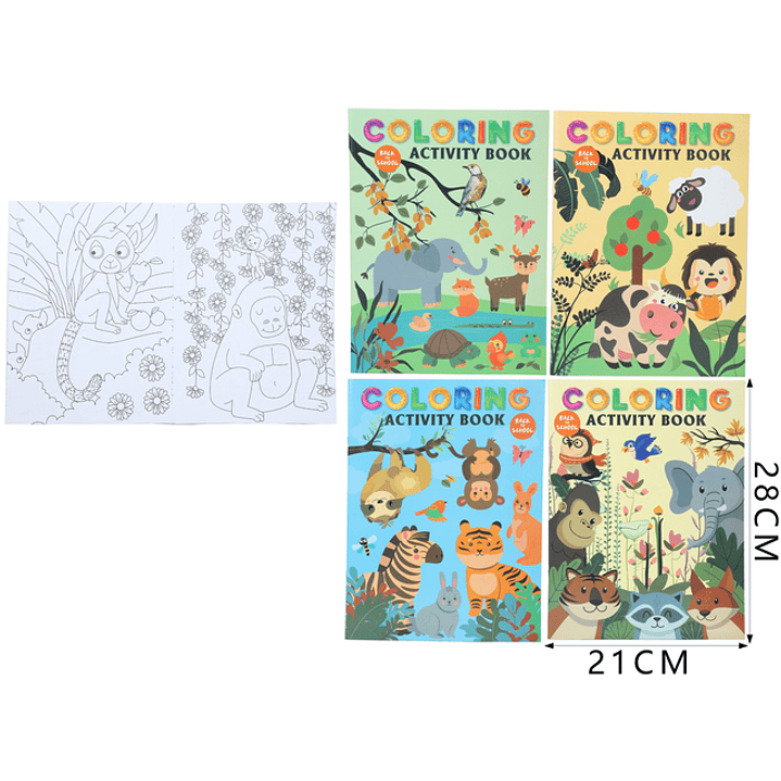 Libro de traza y colorear 21x28cm 1