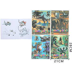 Libro de traza y colorear 21*28cm