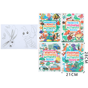 Libro de traza y colorear 21*28cm