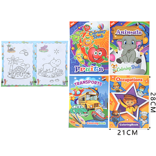 Libro de traza y colorear 21*28cm