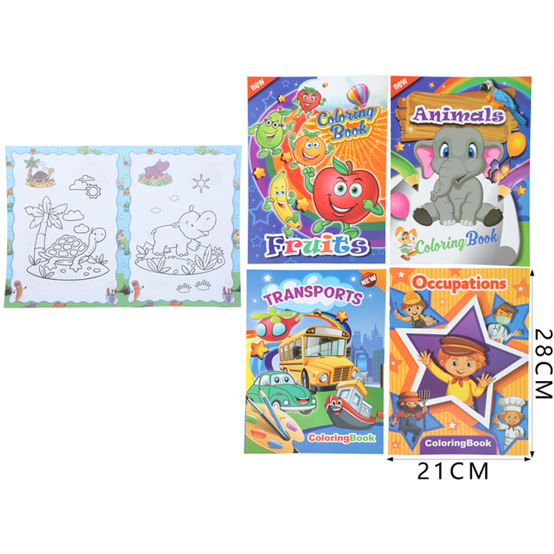 Libro de traza y colorear 21*28cm 1