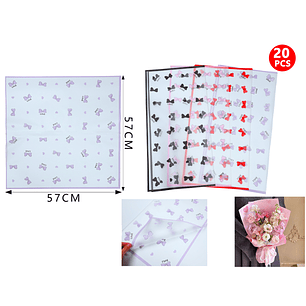 Papel coreano flores 20pcs