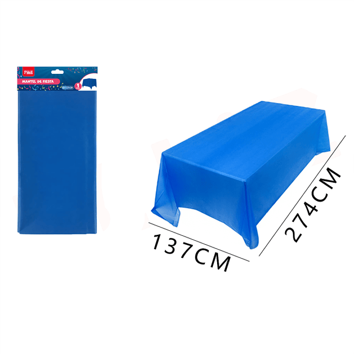 Mantel azul 137*274cm 1