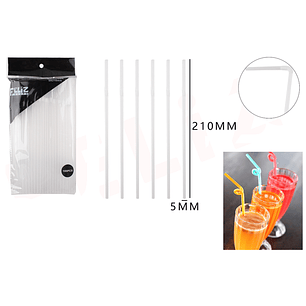 Bombillas transparente 5*210mm 100pcs