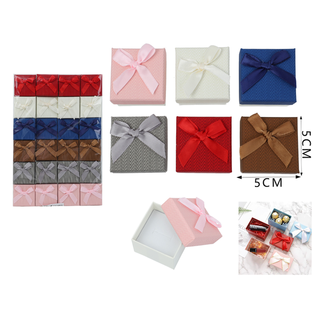 Caja de regalos joyas 5*5cm (Color al azar) 1