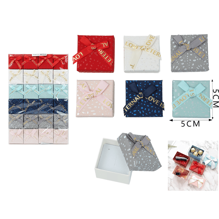 Caja de regalos joyas 5*5cm (Color al azar) 1
