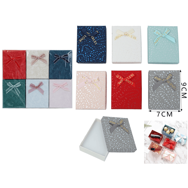Caja de regalos joyas 7*9cm (Color al azar) 1