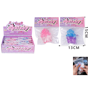 Juquete mochi antiestres helado transparente