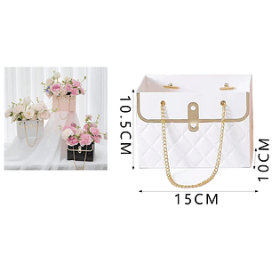 Bolsa cartera blanco 15*10*10.5cm