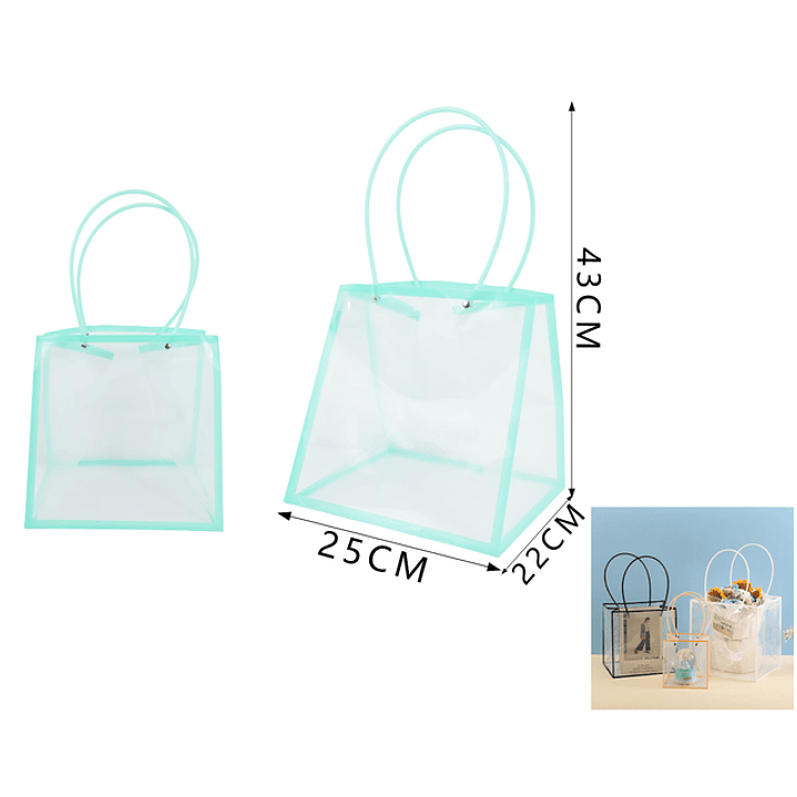 Bolsa trasparente 25*22*43cm 1