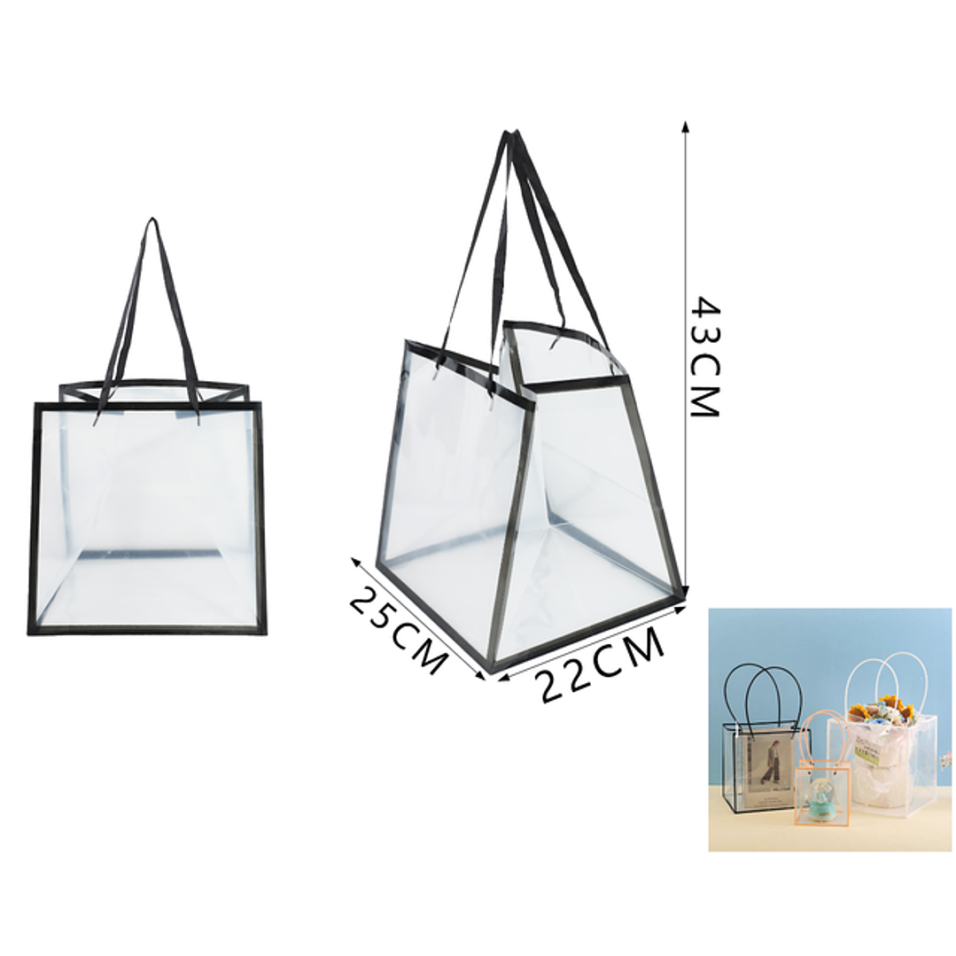 Bolsa trasparente 25*22*43cm 1
