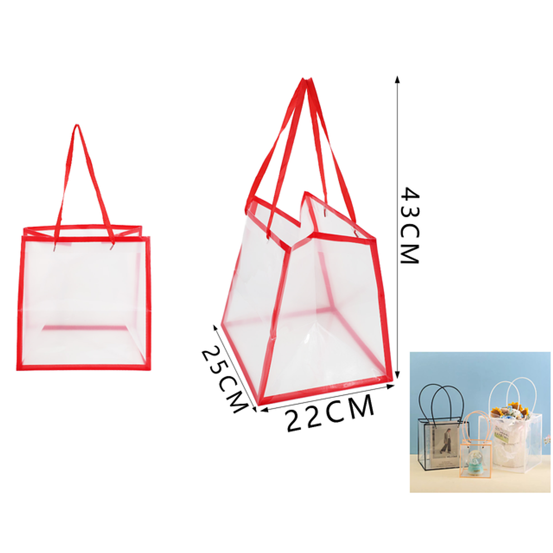 Bolsa trasparente 25*22*43cm 1