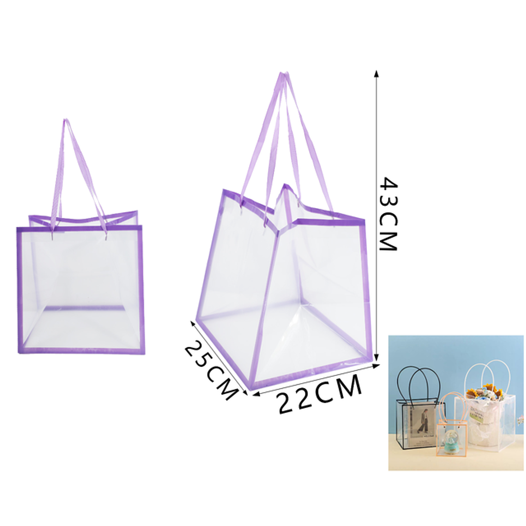 Bolsa trasparente 25*22*43cm 1