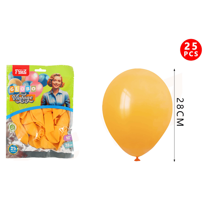 Globos vintage 10pul. 25pcs 1