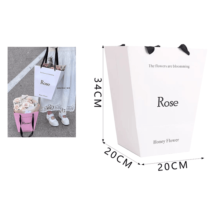 Bolsa blanco 20*34cm 1