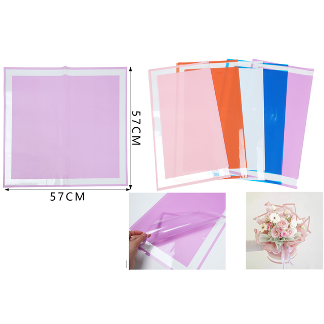 Papel coreano flores ahuecar rayado 20pcs 1