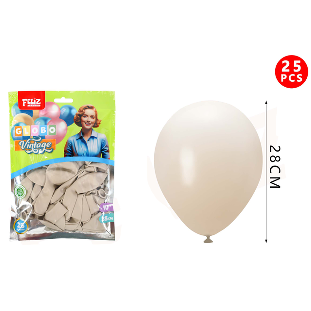 Globos vintage 10pul. 25pcs 1