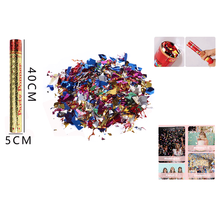 Lanza confeti 40cm 1