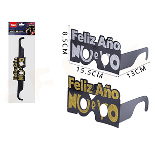 Lentes de carton letras 6pcs