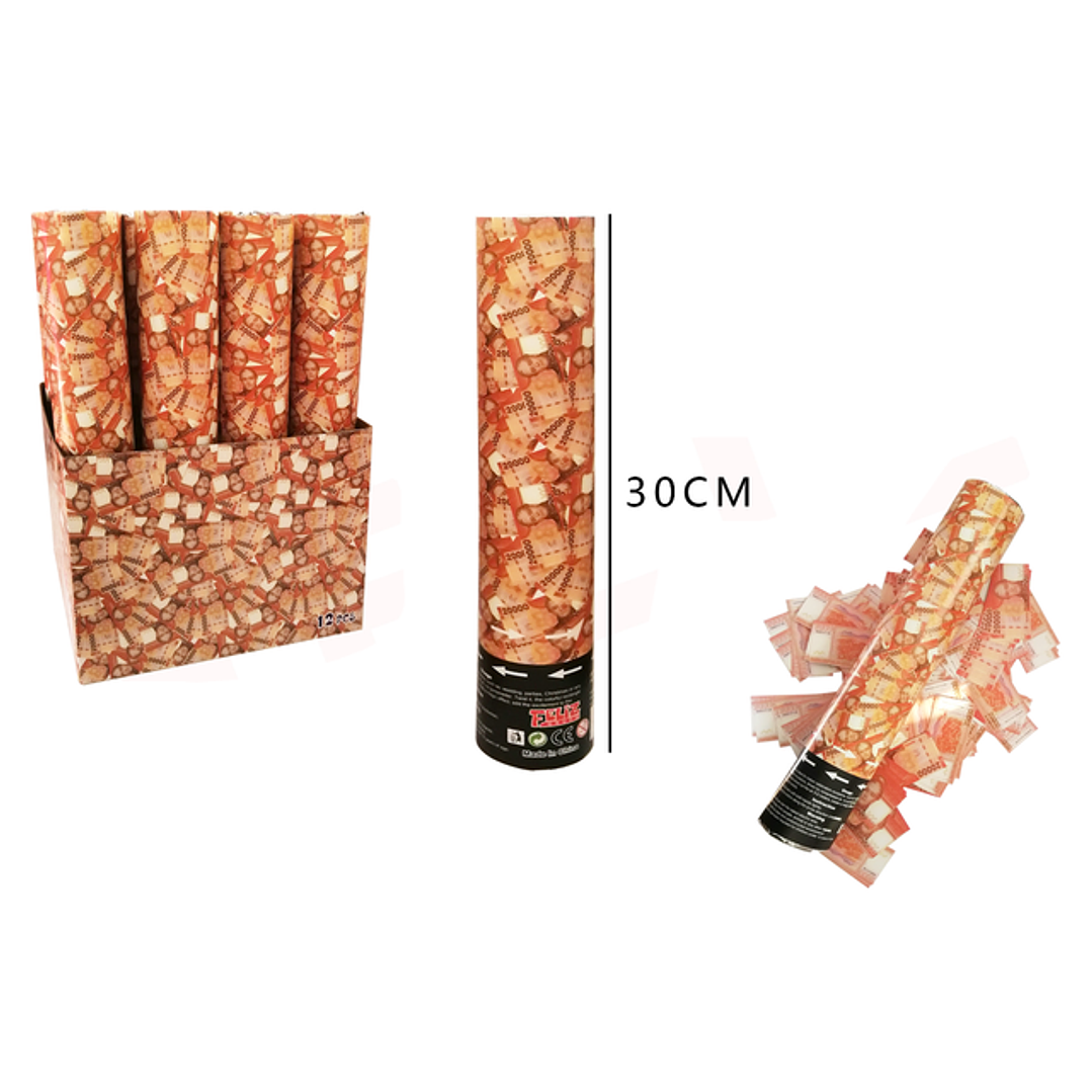 Lanza confeti pesos cl 30cm 1
