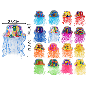 Gorro de fiesta con peluca 23*10*28cm