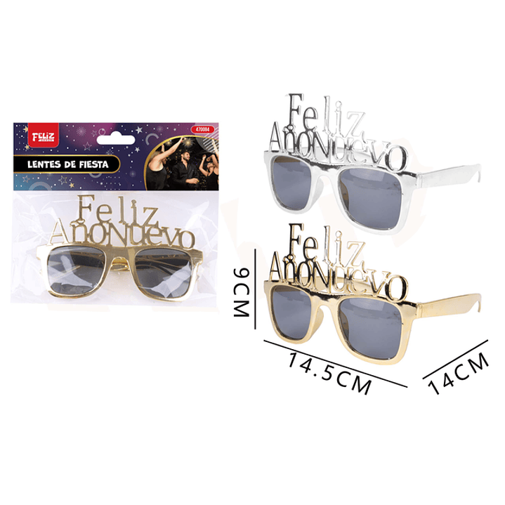 Lentes de año nuevo letras 1