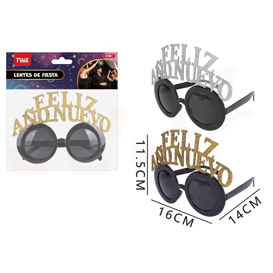 Lentes de año nuevo letras 1