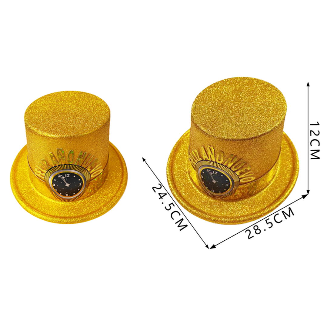 Gorro feliz año nuevo dorado 24.5cm 1