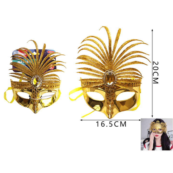 Mascara media cara para fiestas 1