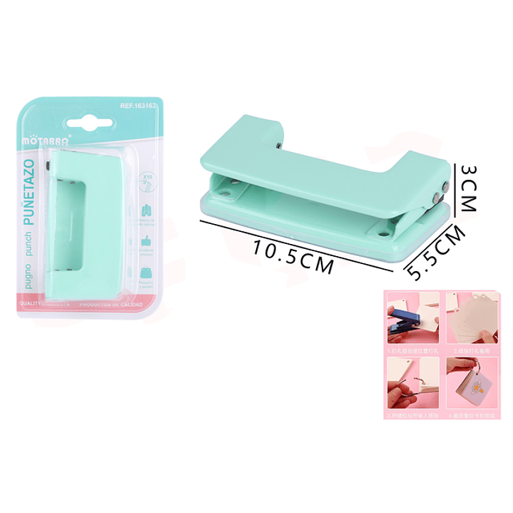 Perforadora verde 10.5*5.5*3cm 1