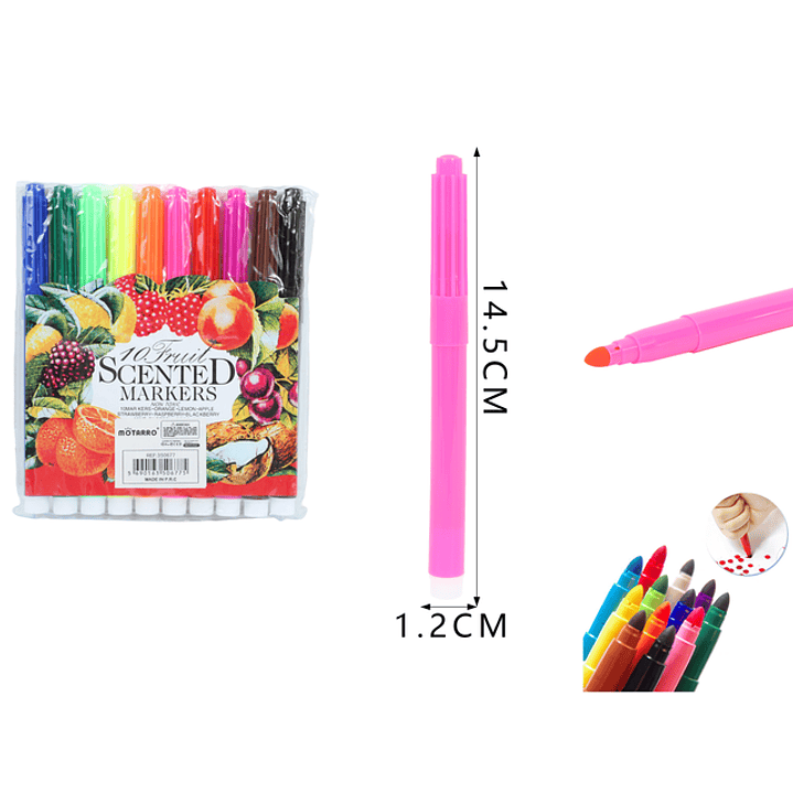 Marcadores de colores olorosas 10pcs 1