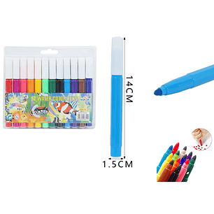 Marcadores de colores 14cm 12pcs