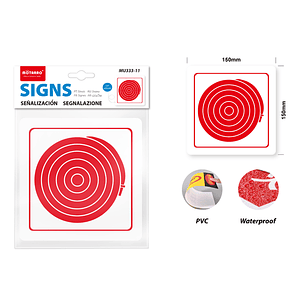Señaletica pvc red humeda 15*15cm