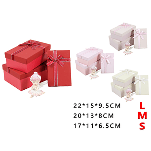 Pack de cajas de regalos 3pcs (color al azar)