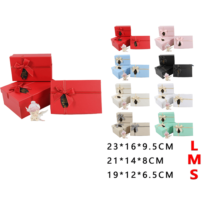 Pack de cajas de regalos 3pcs (color al azar) 1