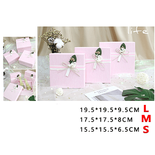 Pack de cajas de regalos rosado 3pcs