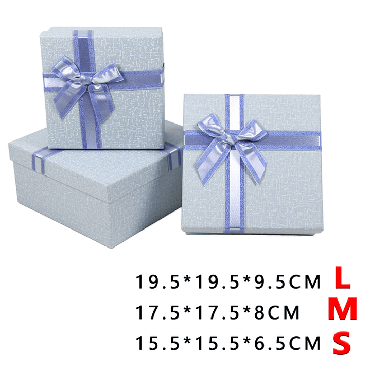 Pack de cajas de regalos azul 3pcs 1