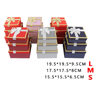 Pack de cajas de regalos 3pcs (color al azar)