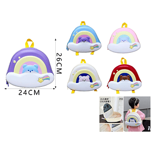 Mochila de goma eva kids arcoiris 24*26cm