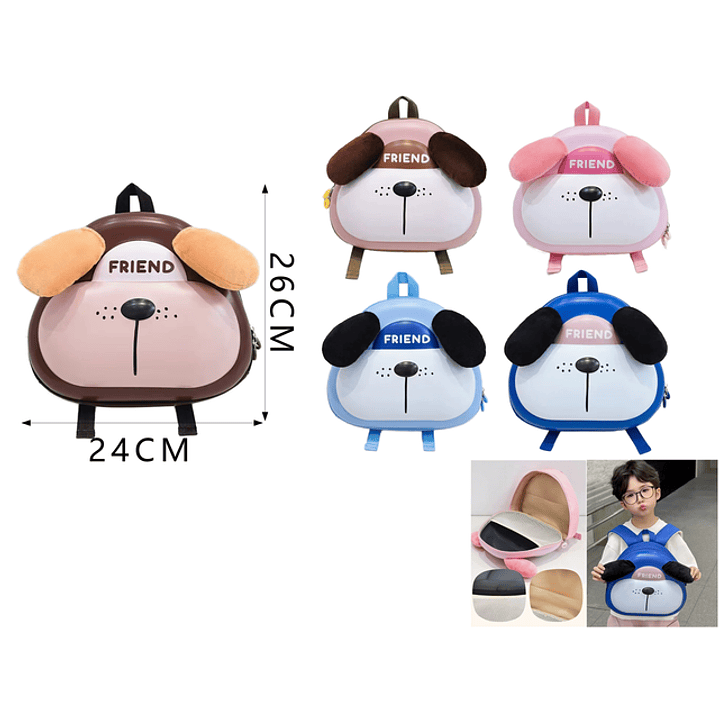 Mochila de goma eva kids perrito 24*26cm 1