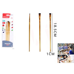 Set de pinceles 3pcs