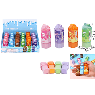 Goma de borrar leche 24pcs