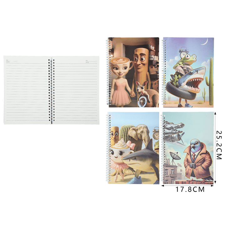 Libreta Brainrot 60 hojas A5 1