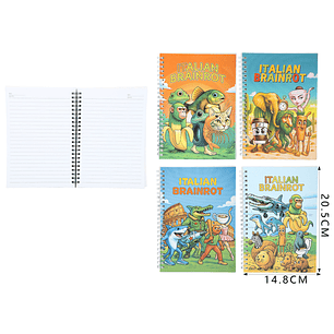 Libreta Brainrot 60hojas A5