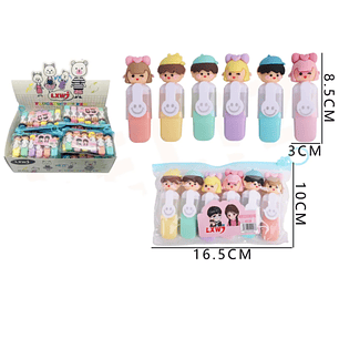 Destacadores Flúor Niños 6pcs